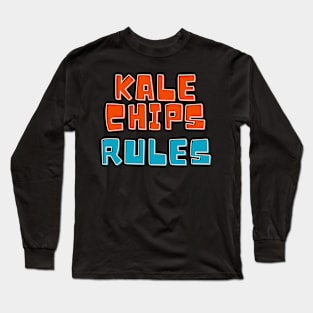 Grünkohlchips regeln Long Sleeve T-Shirt